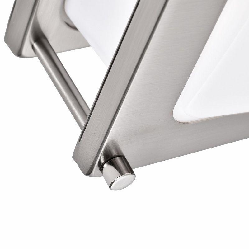 C Cattleya Brushed Nickel LED Flush Mount Light Dimmable 23W Selectable 3000K 4000K 5000K