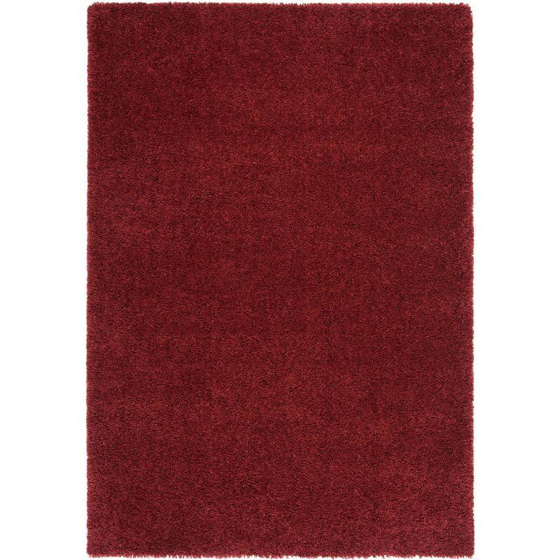 Burgundy Bliss 8' x 10' Hand-Knotted Shag Area Rug