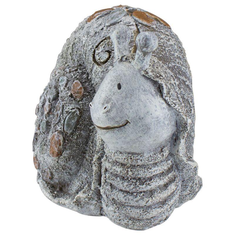 Roman 5.75" Pebble Snail Outdoor Garden Statue