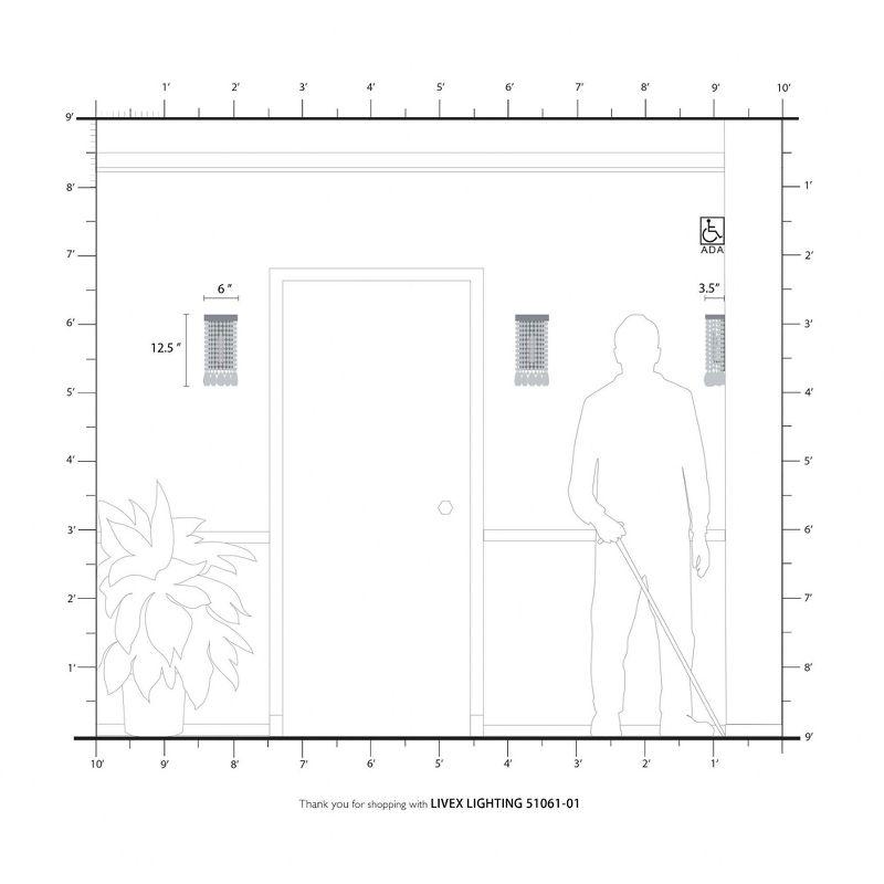 Livex Lighting Elizabeth 1 - Light Wall Light in  Antique Brass