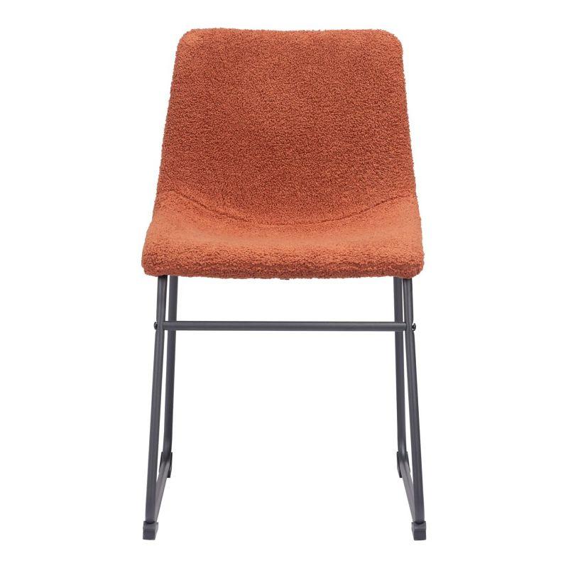 Zuo Smart Dining Chair (Set of 2) Burnt Orange