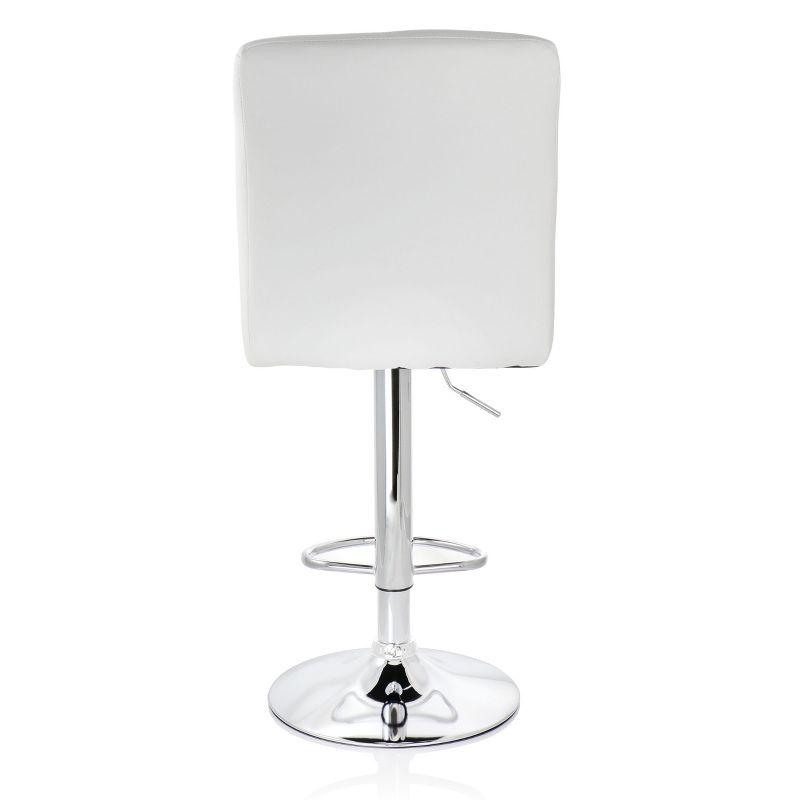 Latitude Run® Jaretssi Swivel Upholstered Adjustable Height Counter Stool with Metal Frame (Set of 2)