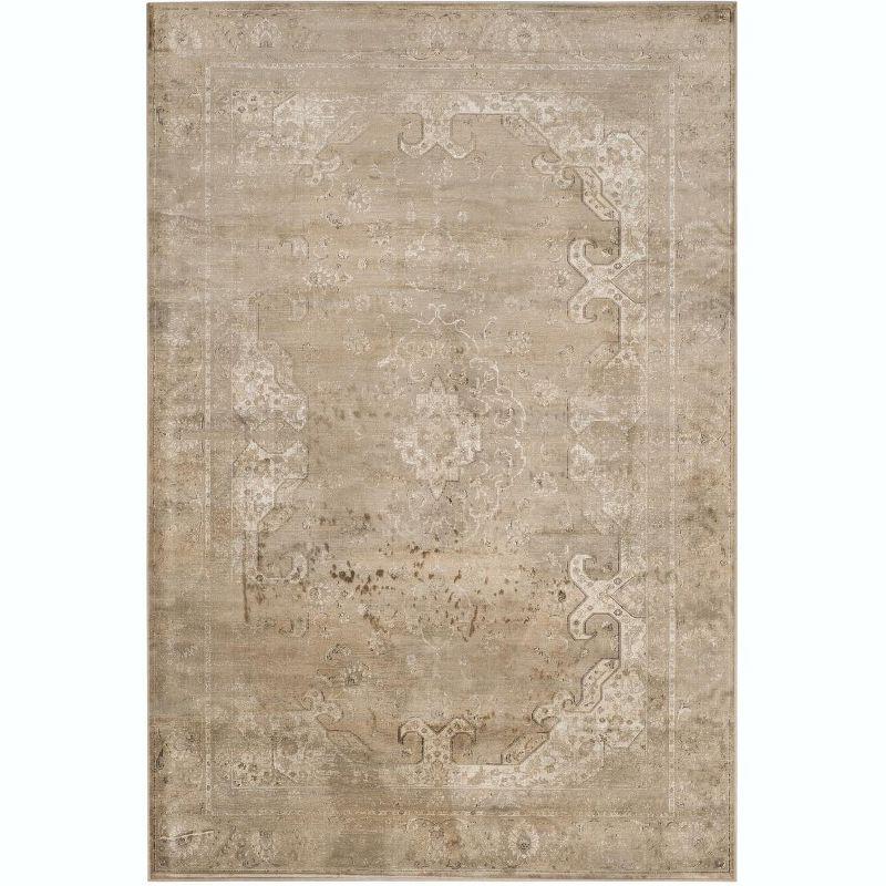 Vintage VTG137 Power Loomed Indoor Area Rug - Mouse - 4'x5'7" - Safavieh.