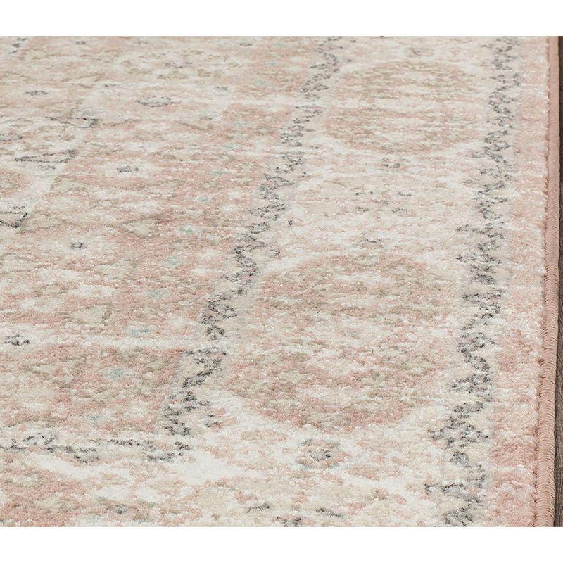 Rugs America Harper Pink Transitional Vintage Area Rug