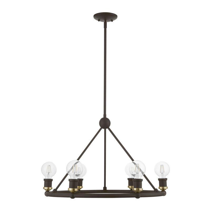 Livex Lighting Lansdale 6 - Light Chandelier in  Bronze/Antique Brass