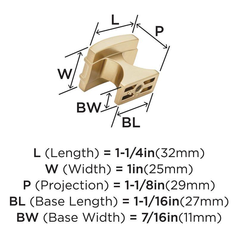 Davenport 1 3/16" Length Square Knob