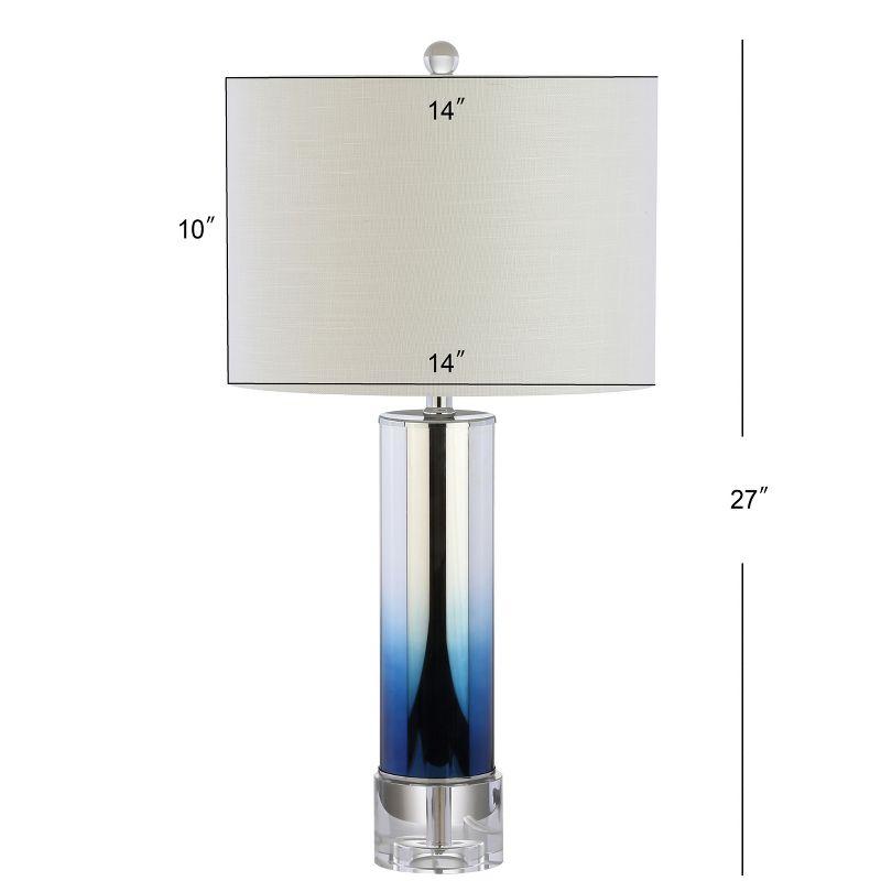 JONATHAN Y Edward Glass/Crystal LED Table Lamp