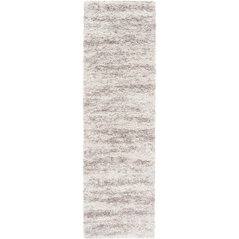 Hudson Shag SGH206 Power Loomed Runner Rug - Ivory/Beige - 2'3"x8' - Safavieh.