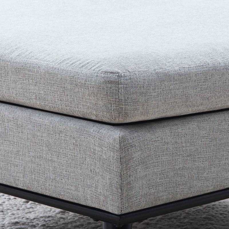 Wade Logan® Crampton Upholstered Ottoman