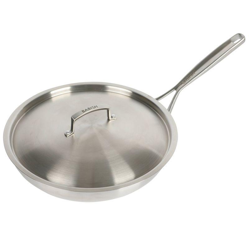 Babish Stainless Steel Non-Stick Frying Pan with Lid