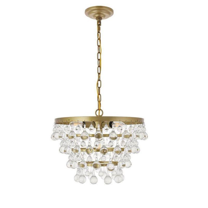 Elegant Lighting Kora 5 light Brass Pendant