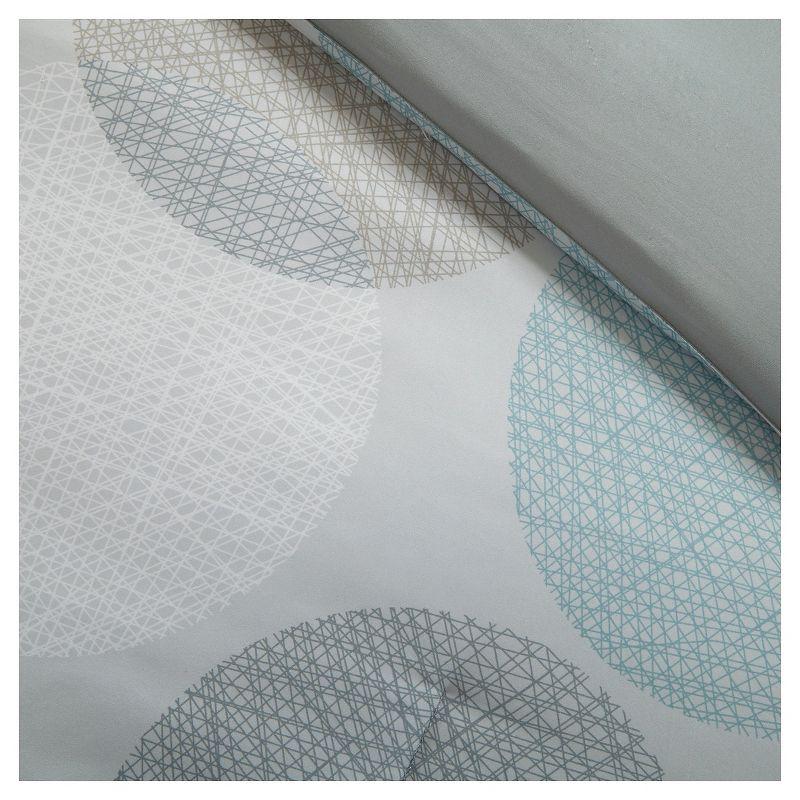 Cabrillo Complete Multiple Piece Comforter Set (Full) 9-Piece - Aqua: Madison Park Microfiber Bedding Ensemble with Embroidered Details