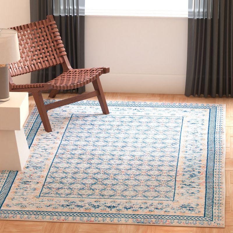 Brentwood BNT899 Power Loomed Indoor Accent Rug - Blue/Yellow - 3'x5' - Safavieh