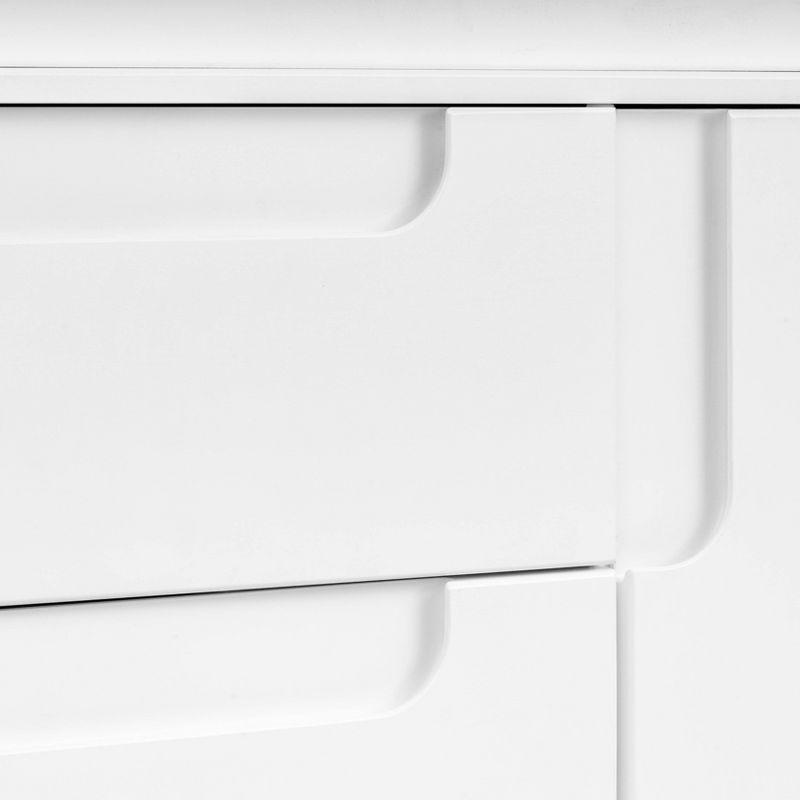 Yuzu Modern White 3-Drawer Dresser with Changing Tray