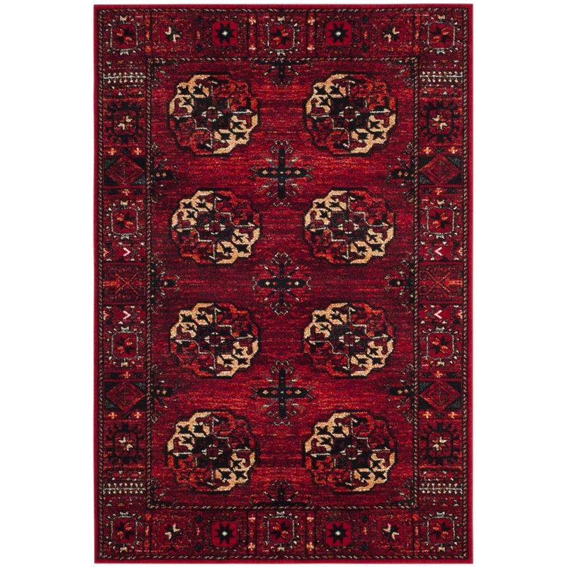 Vintage Hamadan VTH212 Power Loomed Indoor Area Rug - Red/Multi - 6'7"x9' - Safavieh