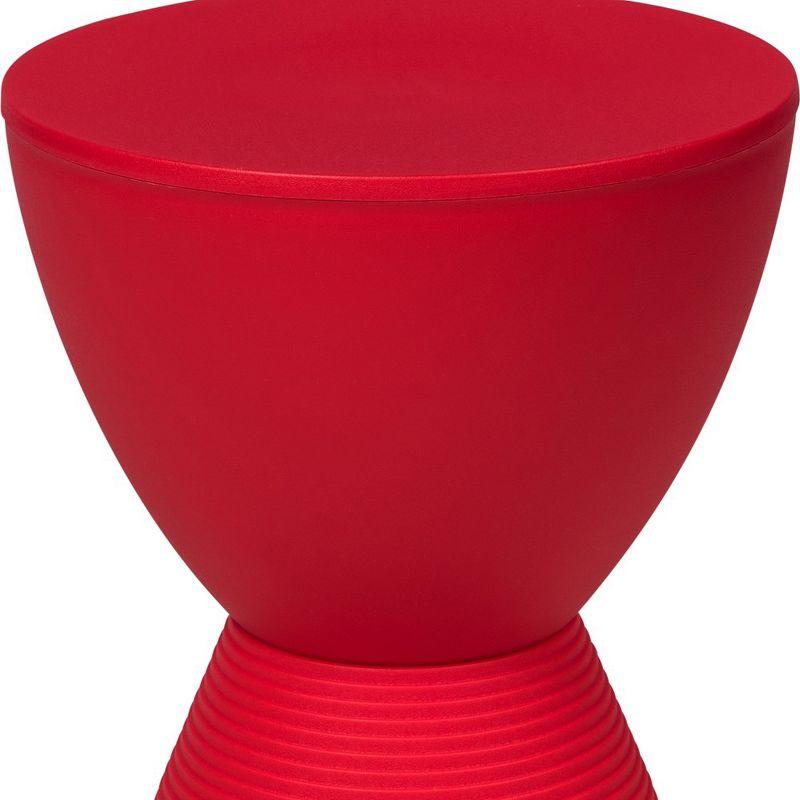 LeisureMod Boyd Modern Round Plastic Side Table