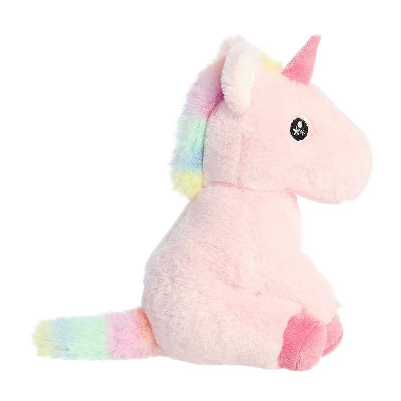 Aurora Small Pearl Unicorn Eco Nation Eco-Friendly Stuffed Animal Pink 8.5"