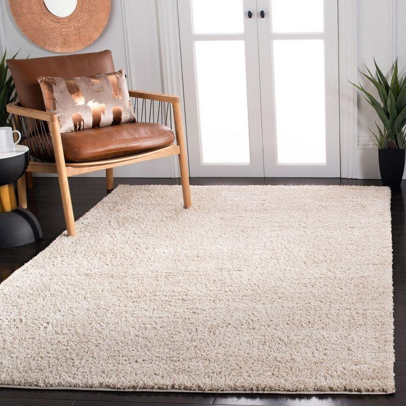 August Shag AUG561 Power Loomed Area Rug - Beige - 3'x5' - Safavieh.