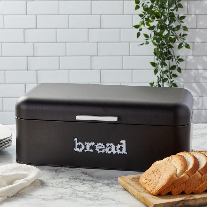 Stainless Steel Bread Box with Air Circulation Holes