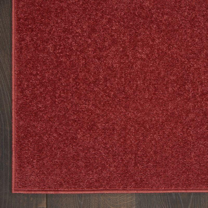 Nourison Essentials Easy Care Indoor Outdoor Area Rug - Brick Red 2'2" x 7'6"