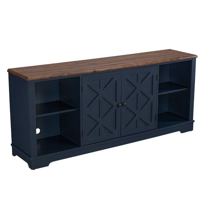 TV Stand for TVs up to 78": Home Essentials, Coastal Style, Open Shelves, Cable Management