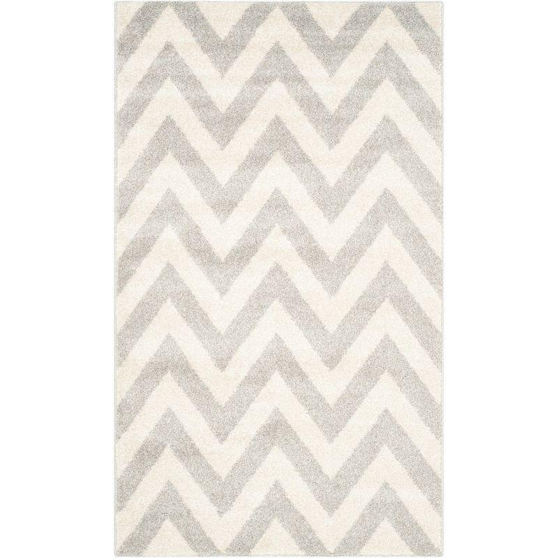 Amherst AMT419 Power Loomed Indoor Accent Rug - Light Grey/Beige - 3'x5' - Safavieh