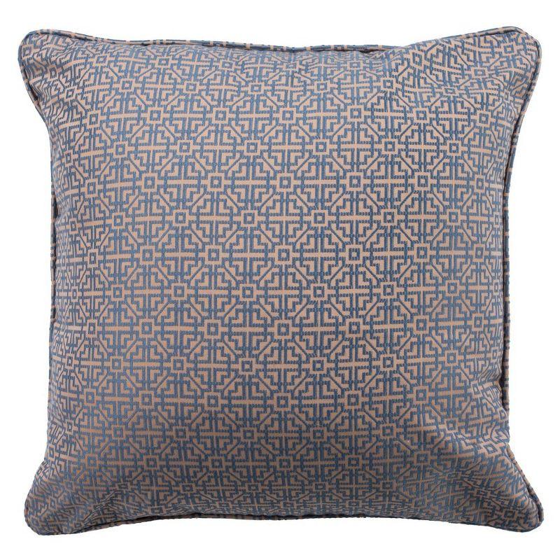 Caitria Pillow - Blue/Tan - 20"X20" - Safavieh