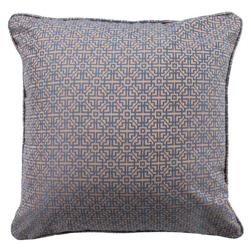 Caitria Pillow - Blue/Tan - 20" X 20"  - Safavieh