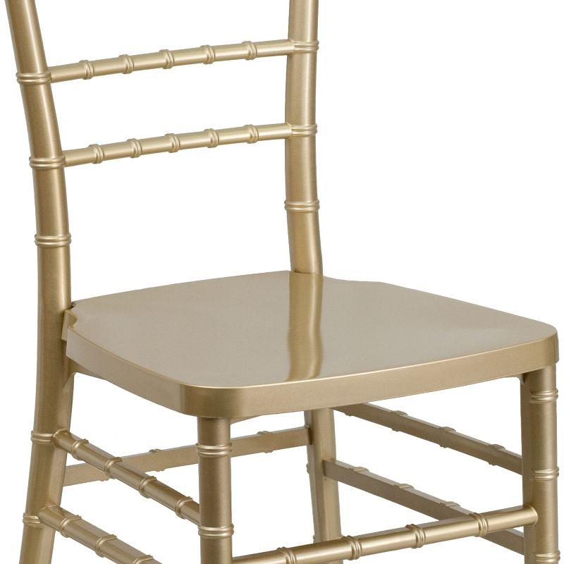 Elegant Gold Resin Chiavari Lightweight Event Chair