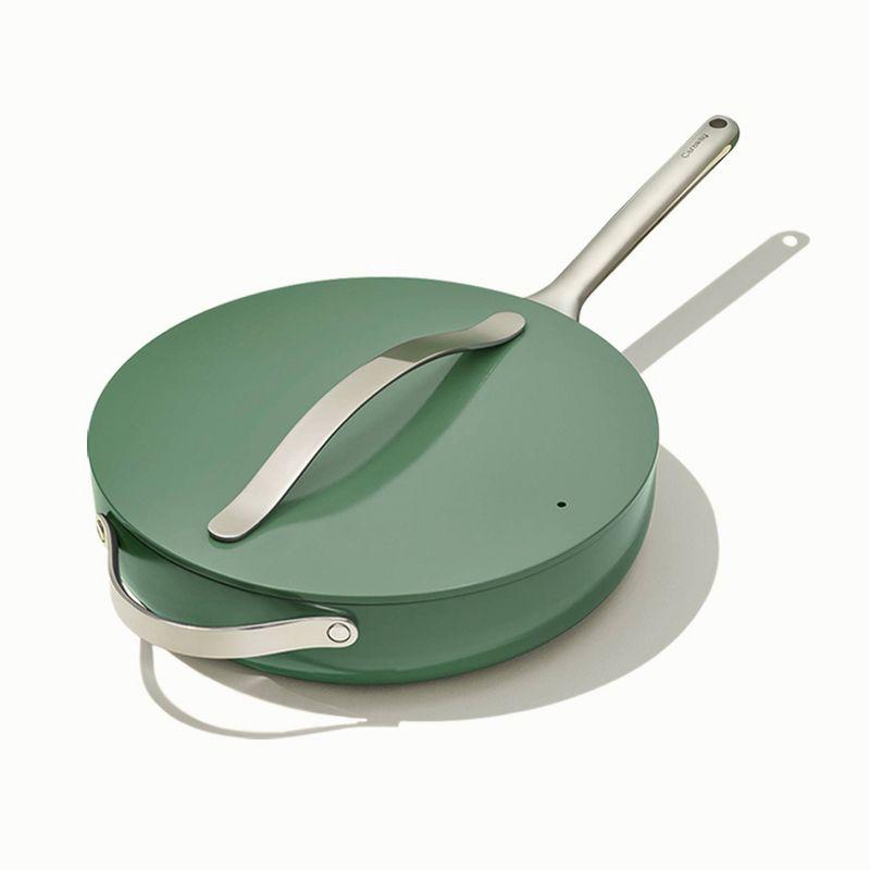 Sage Green Nonstick Ceramic 4.5qt Sauté Pan with Lid