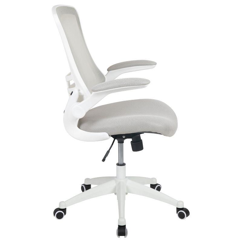 Jayetta Mid-Back Mesh Swivel Ergonomic Office Chair with Flip-Up Arms by Flash Furniture