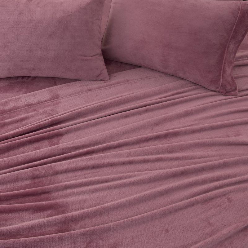 Solid Velvet Plush Fleece Sheet Set - Great Bay Home