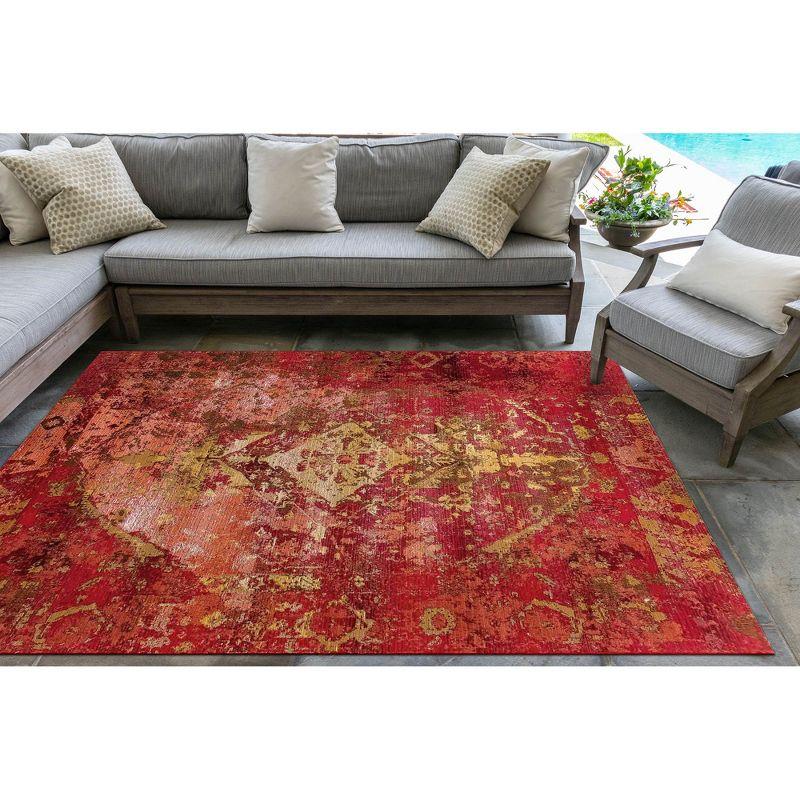 Liora Manne Marina Kermin Indoor/Outdoor Rug Saffron 4'10" x 7'6"