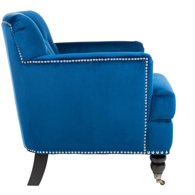 Colin Chair - HUD8212 - Navy/Espresso - Safavieh