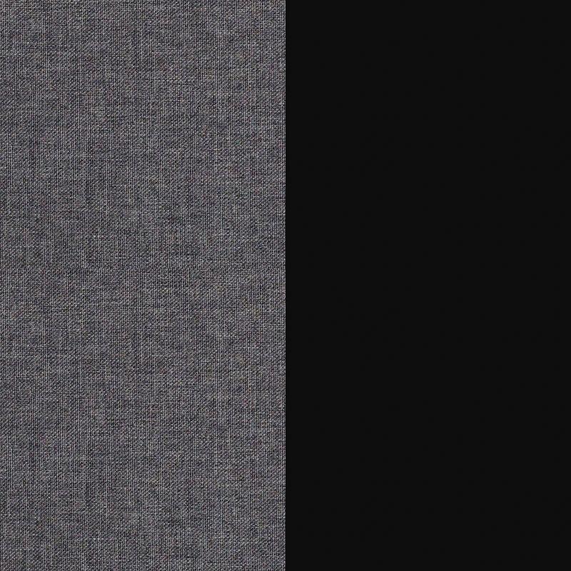 Emma and Oliver Charging Nightstand with 3 Fabric Drawers, 2 USB Ports, 1 Outlet in Charcoal/Blk