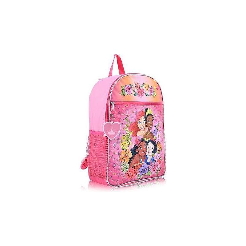 Disney Girls Princesses School Backpacks For Kids, Princess 6-piece