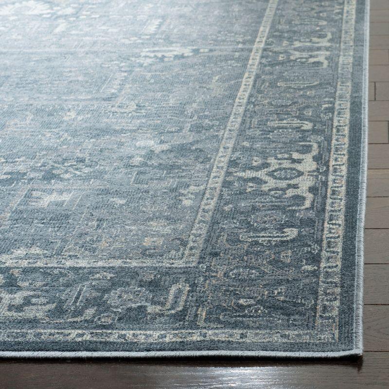 Vintage VTG114 Power Loomed Indoor Skid-Resistant Runner Rug - Blue - 2'2"x8' - Safavieh