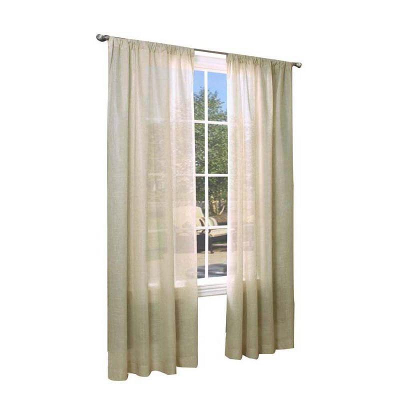 Linen Sheer Rod Pocket Insulated Window Panel