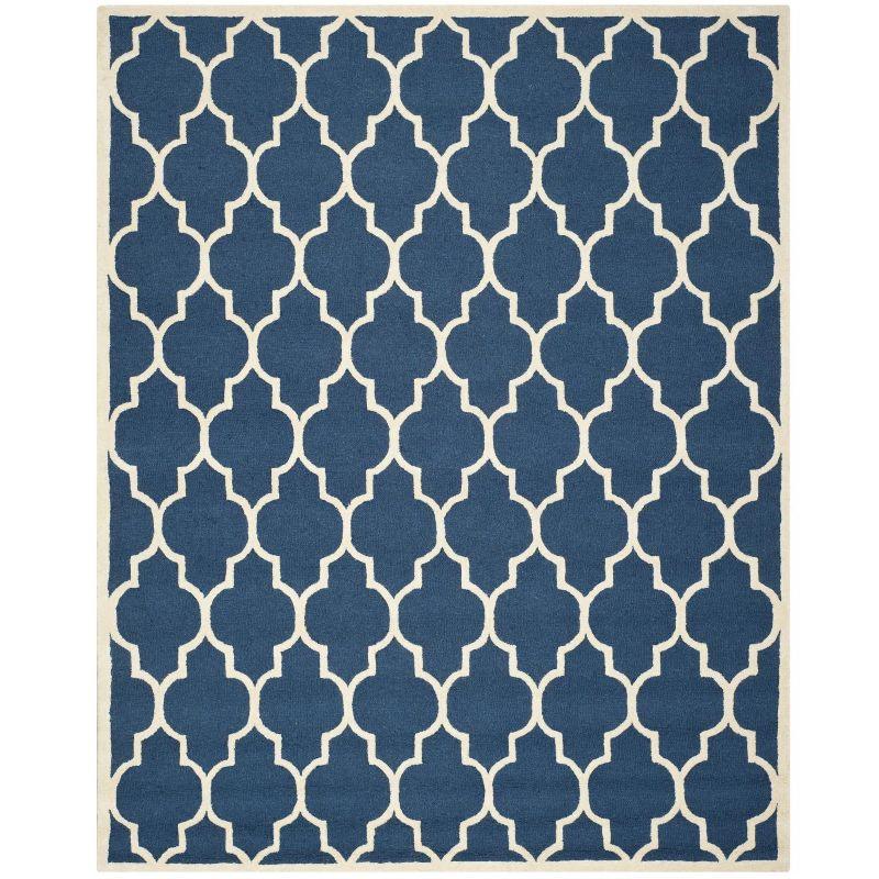 Cambridge CAM134 Tufted Indoor Area Rug - Navy/Ivory - 9'x12' - Safavieh