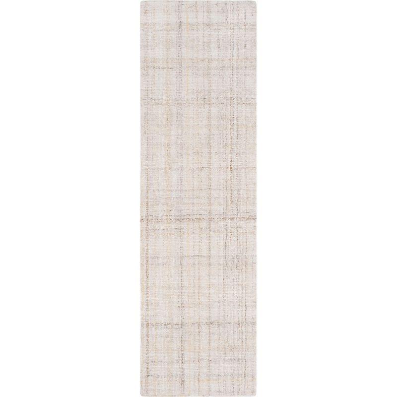 Abstract ABT141 Handmade Indoor Runner - Ivory/Beige - 2'-3"x14' - Safavieh
