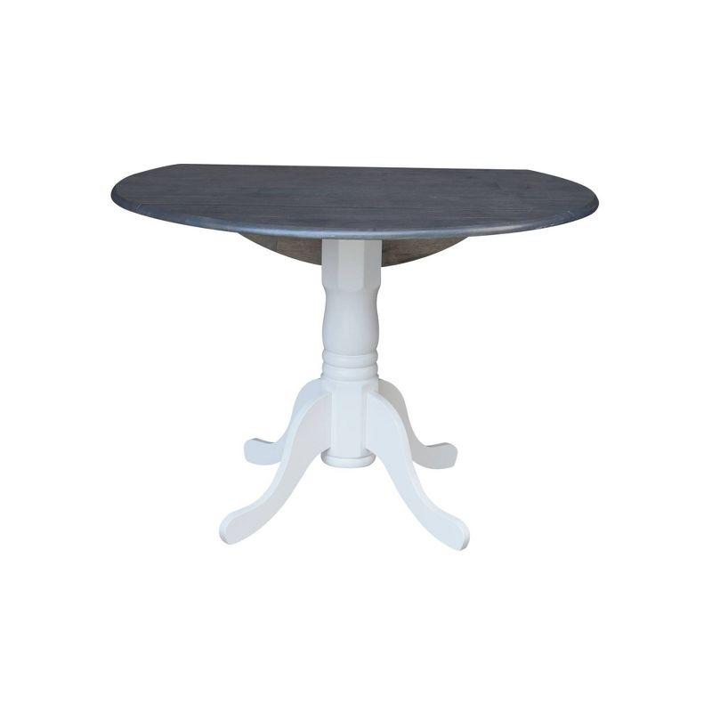 42" Mason Round Dual Drop Leaf Dining Table - International Concepts