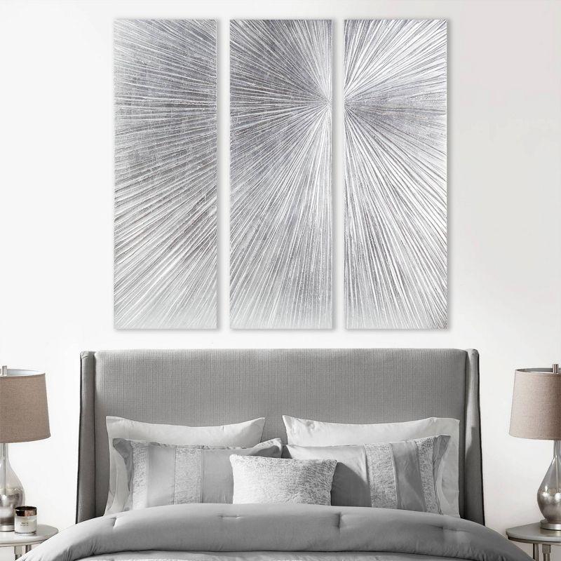 Madison Park Signature Sunburst 3-Piece Hand-Painted Resin Wall Art