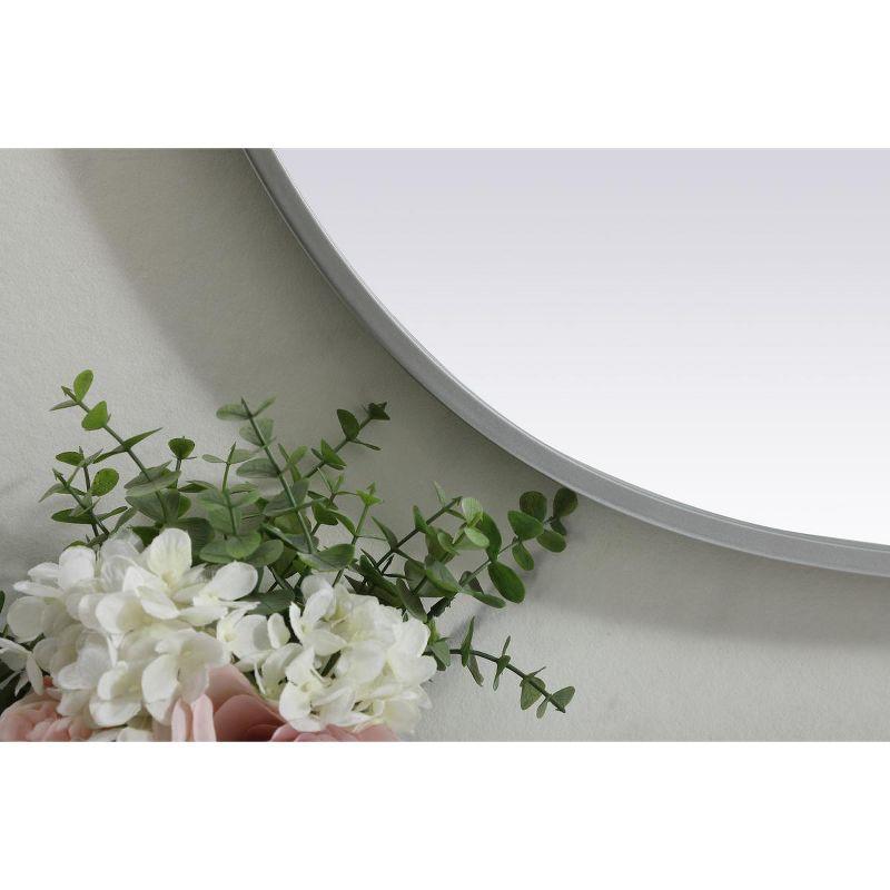 Sabine Metal Curved Oval Wall Mirror