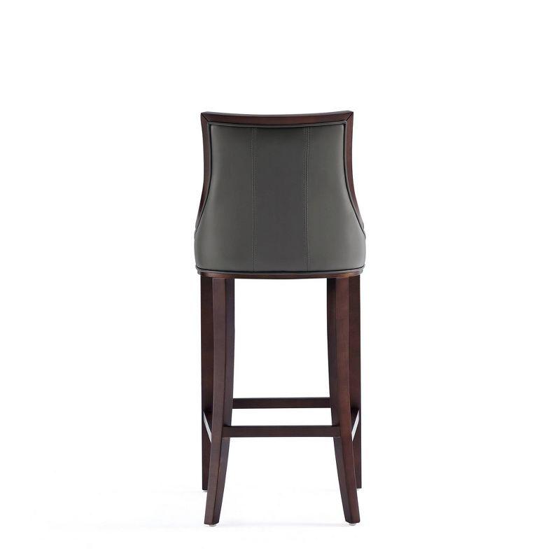 Fifth Avenue Upholstered Beech Wood Faux Leather Barstool - Manhattan Comfort