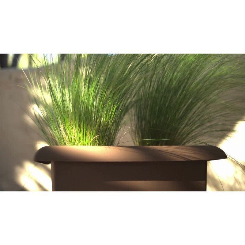 Bloem 26"x11" Veranda Rectangular Window Deck Box Planter Charcoal