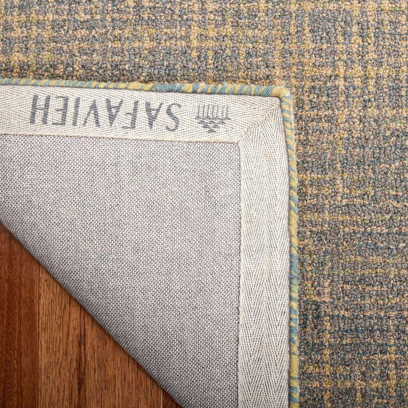Abstract ABT220 Handmade Indoor Area Rug - Gold/Grey - 6'x6' - Safavieh