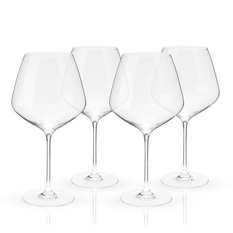 Reserve Inez Crystal Burgundy Glasses