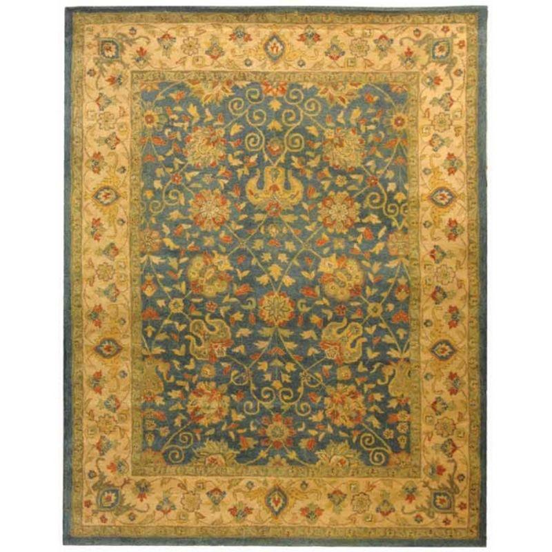 Antiquity AT21 Hand Tufted Indoor Area Rug - Blue - 8'3"x11' - Safavieh