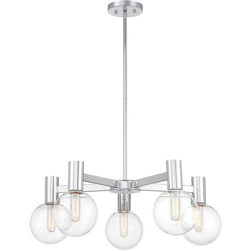 Savoy House Wright 5 - Light Chandelier in  Chrome