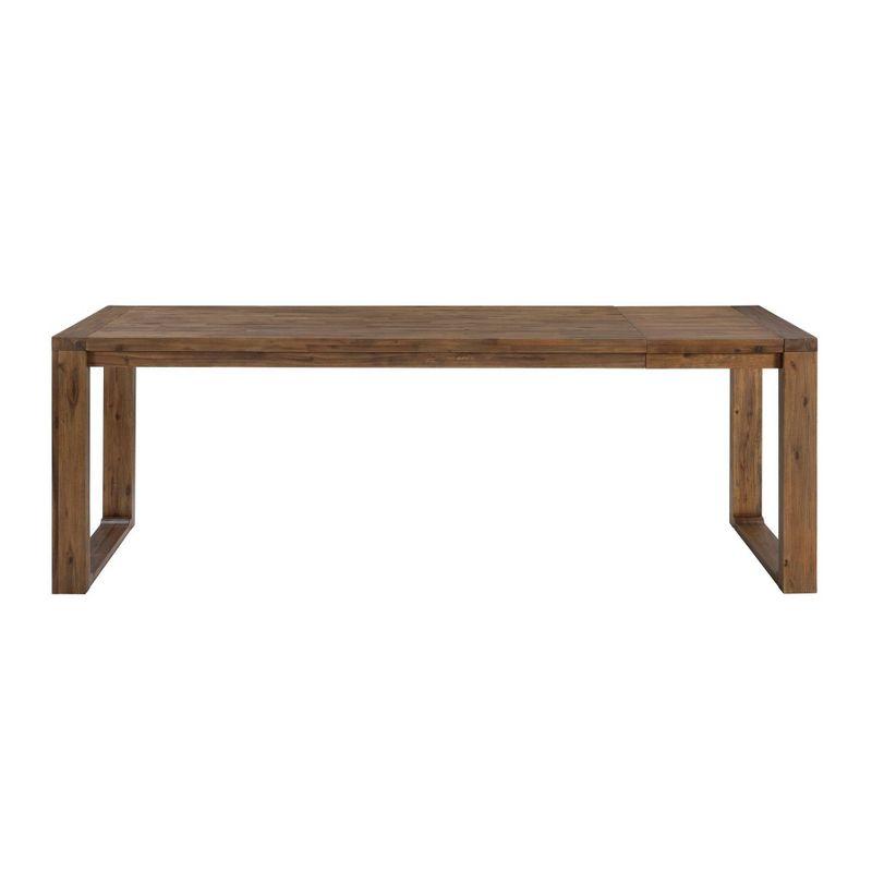 89" Rasmus Extendable Dining Table Chestnut - Boraam: Solid Acacia, Seats 8, Farmhouse Style